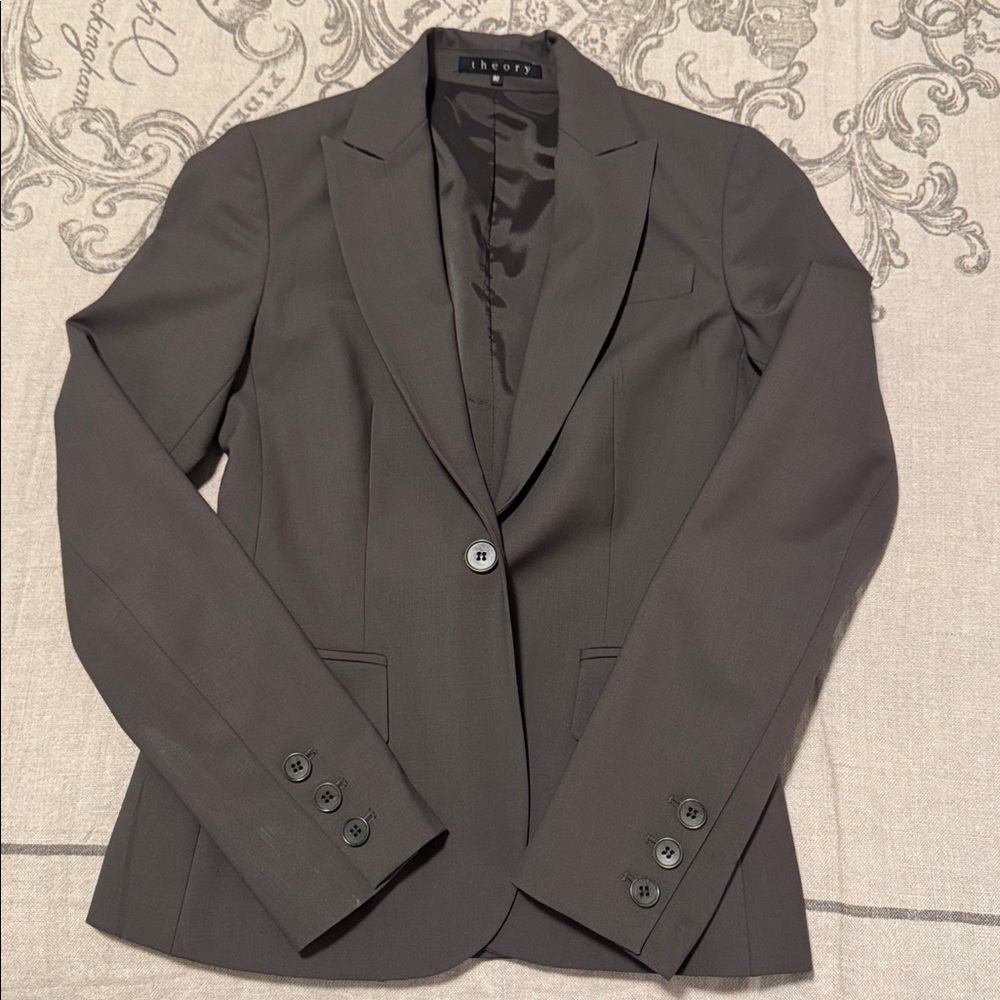 Theory olive 2 piece pencil skirt Suit 00